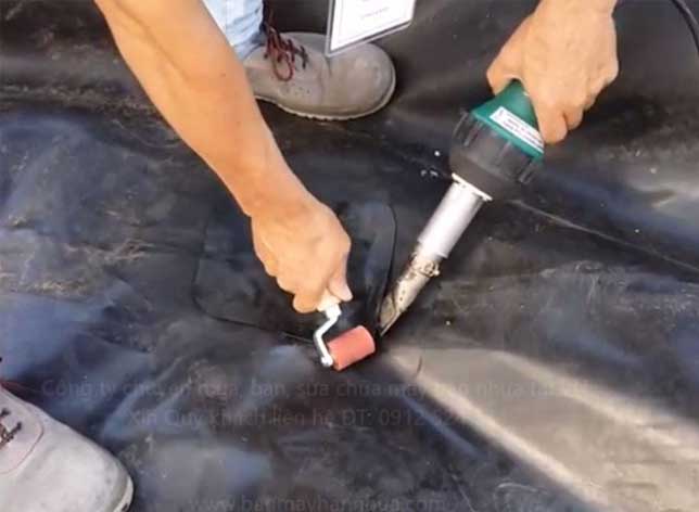 Máy hàn bạt ao tôm DSHA 1080W máy hàn nhựa cầm tay