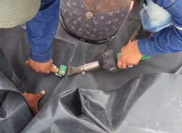 Máy hàn bạt ao nuôi tôm cầm tay Triac ST